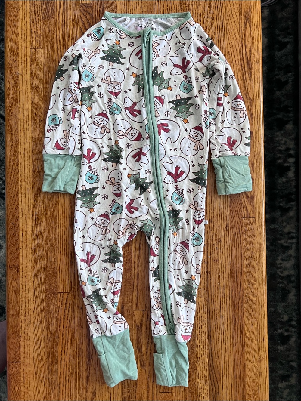 Caden Lane Christmas Convertible Footie Pajamas